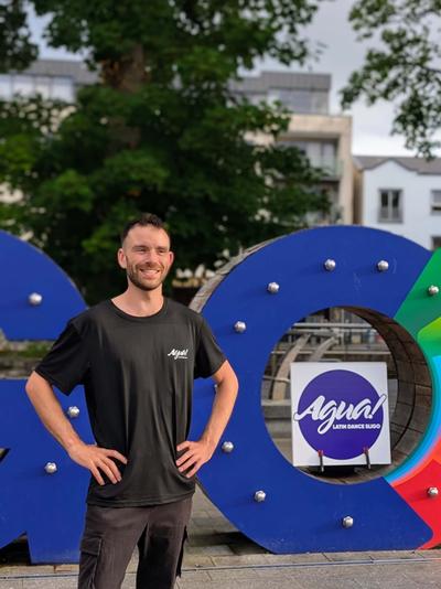 Agua Latin Dance instructor Dean teaching Casino Salsa classes in Sligo