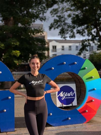 Agua Latin Dance instructor Petra teaching Bachata and Salsa classes in Sligo