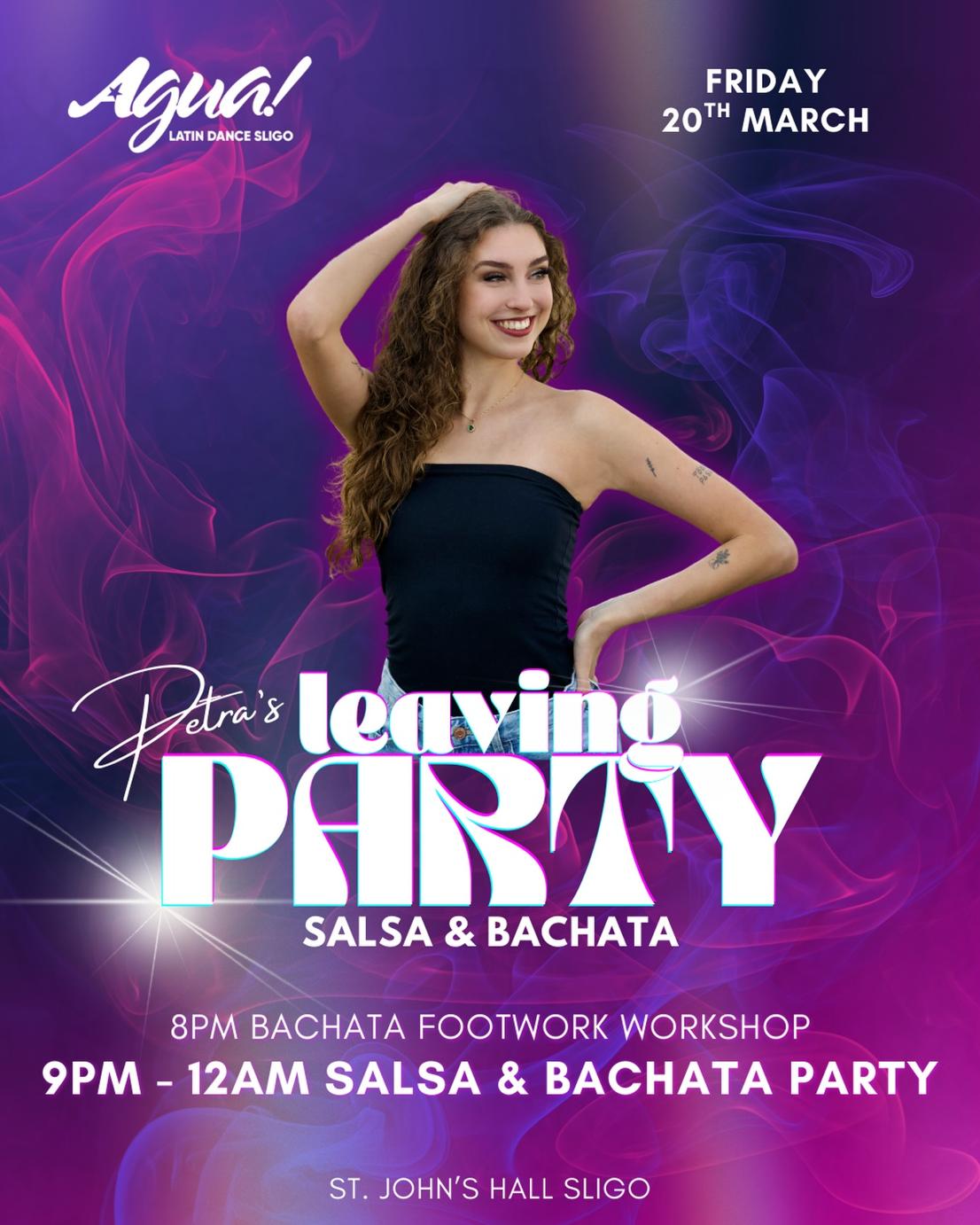 Bachata & Salsa party March 2026 in Sligo.