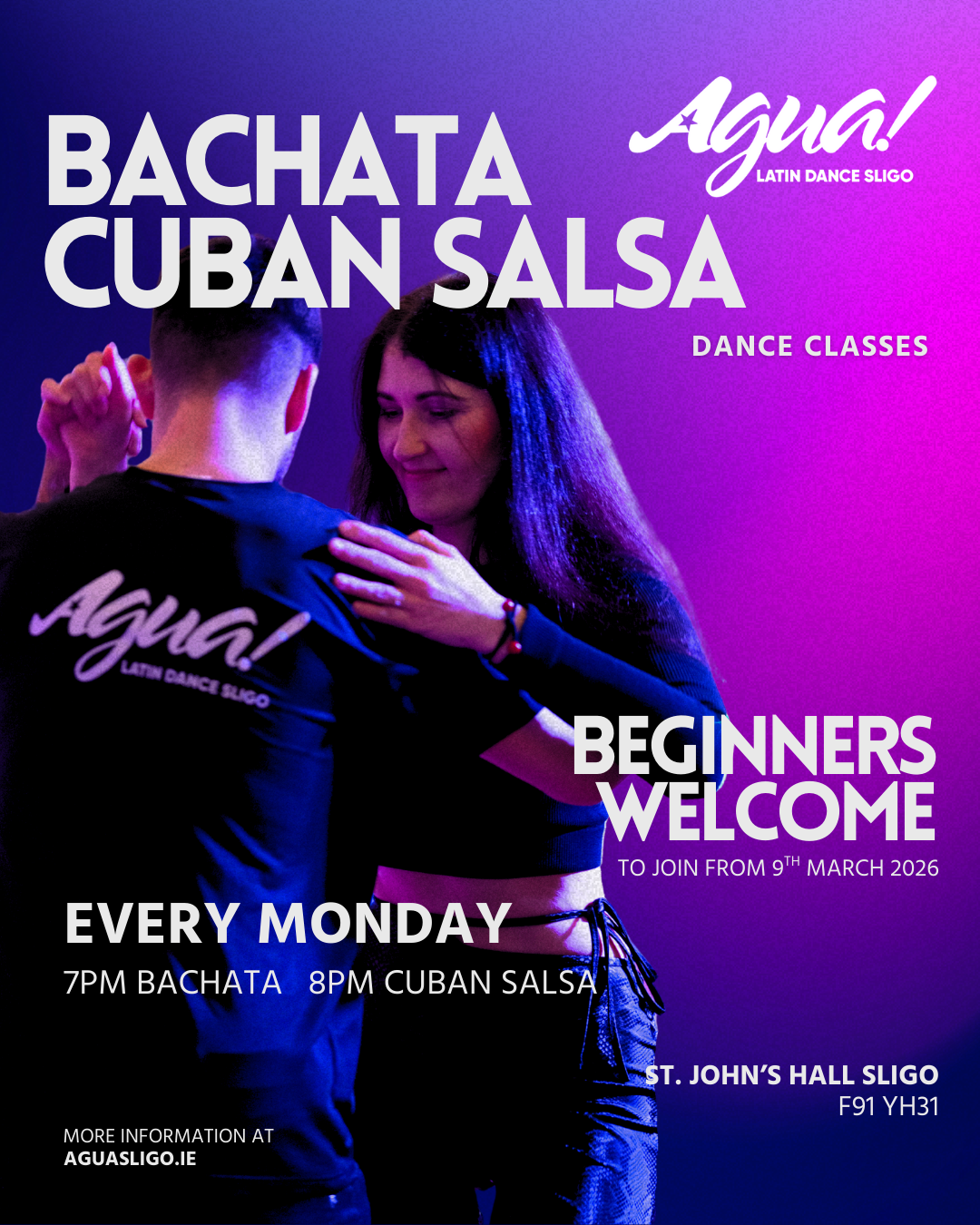 Bachata & Cuban Salsa Dance Classes – New Beginners