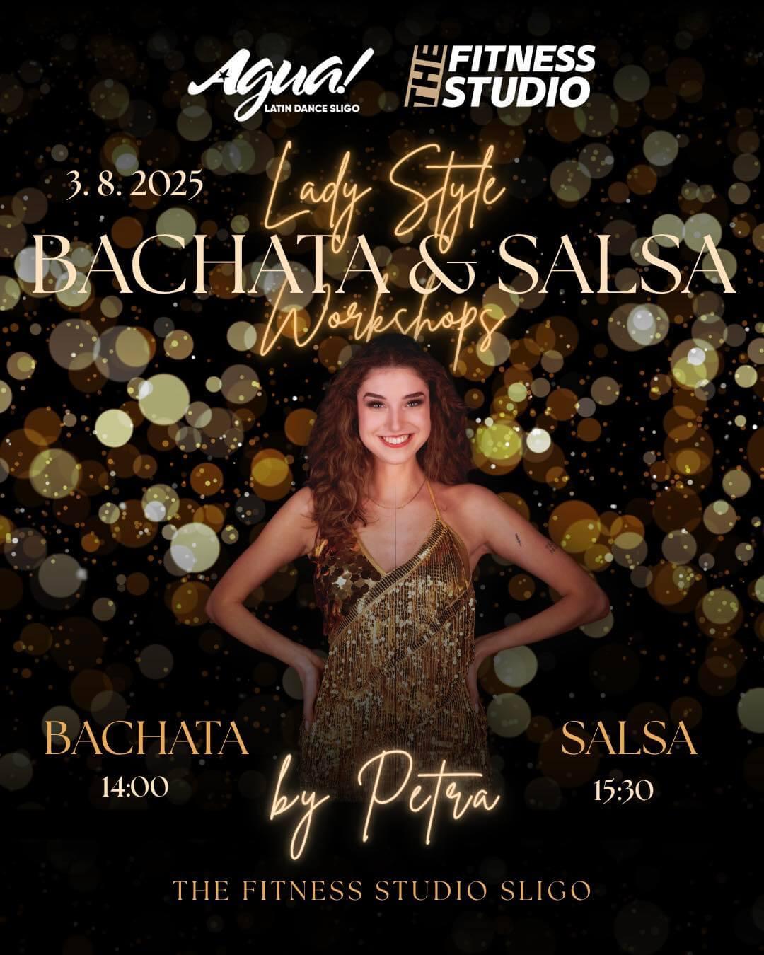 Petra teaching Lady Style Bachata and Salsa Workshops in Sligo